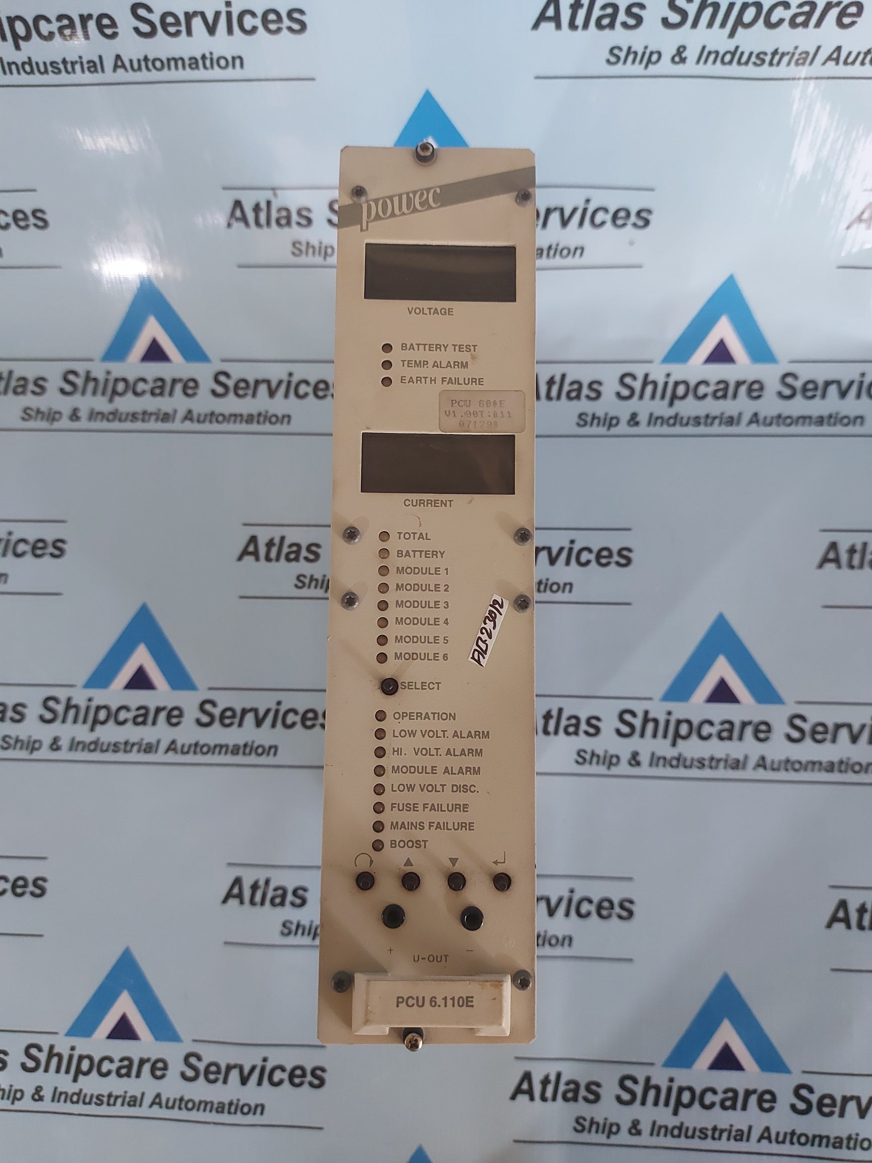 POWEC PCU 6.110E CONTROL UNIT DISPLAY ZU 20 66 001